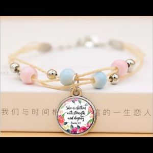 👛Bible Verse Faith Quote Bracelet